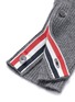  - THOM BROWNE  - Intarsia stripe cashmere cropped cardigan