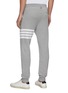 Back View - Click To Enlarge - THOM BROWNE - Bar stripe elastic drawstring waist jogging pants