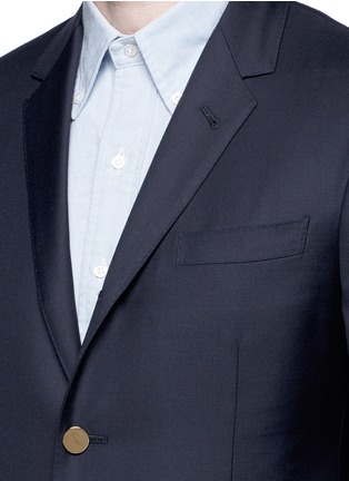 Detail View - Click To Enlarge - THOM BROWNE  - Anchor button wool blazer