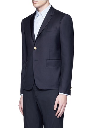 Front View - Click To Enlarge - THOM BROWNE  - Anchor button wool blazer