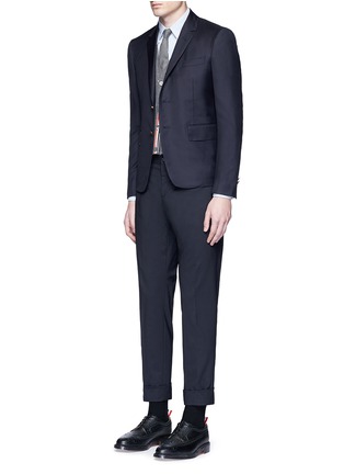 Figure View - Click To Enlarge - THOM BROWNE  - Anchor button wool blazer