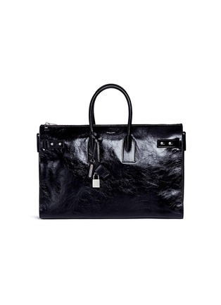 Main View - Click To Enlarge - SAINT LAURENT - 'Sac de Jour' large leather duffle bag