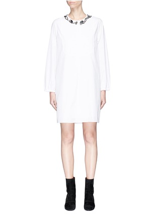 Main View - Click To Enlarge - 3.1 PHILLIP LIM - Ruched back poplin dress