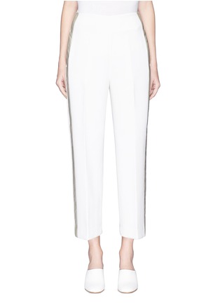 Main View - Click To Enlarge - 3.1 PHILLIP LIM - Satin outseam cropped suiting pants