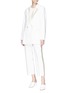 Figure View - Click To Enlarge - 3.1 PHILLIP LIM - Satin outseam cropped suiting pants