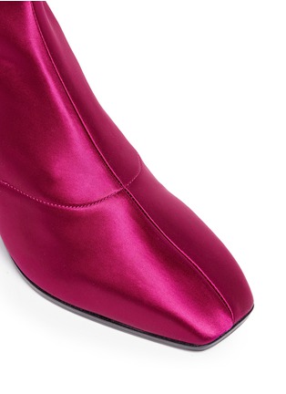 Detail View - Click To Enlarge - 3.1 PHILLIP LIM - 'Blade' geometric heel satin sock boots