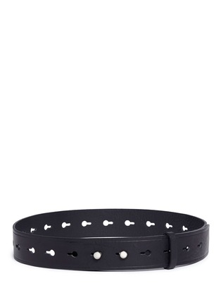 Main View - Click To Enlarge - ISABEL MARANT - 'Marcia' perforated leather belt