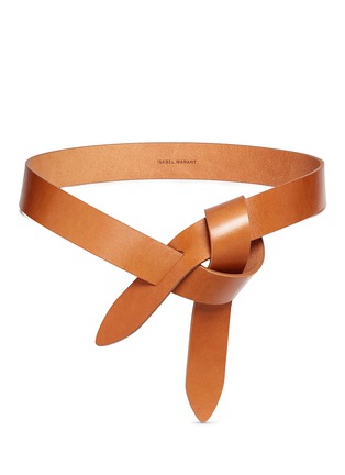 Main View - Click To Enlarge - ISABEL MARANT - 'Lecce' tie leather belt