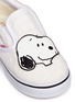 Detail View - Click To Enlarge - VANS - x Peanuts 'Classic Slip-on' Snoopy patch toddler skates