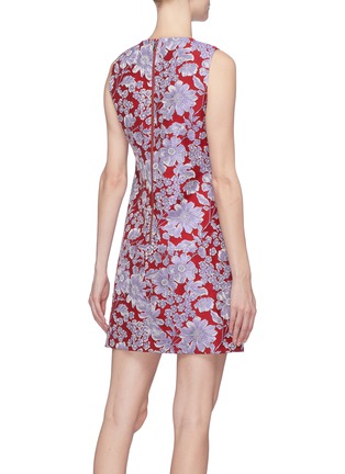 Back View - Click To Enlarge - ALICE & OLIVIA - 'Coley' floral print A-line dress
