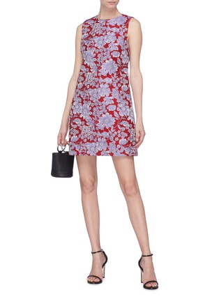Figure View - Click To Enlarge - ALICE & OLIVIA - 'Coley' floral print A-line dress