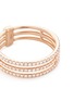 Detail View - Click To Enlarge - MESSIKA - 'Gatsby 3 Rows' diamond 18k rose gold ring