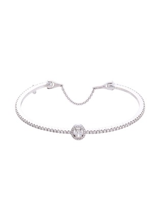 Main View - Click To Enlarge - MESSIKA - 'Glam'Azone Skinny' diamond 18k white gold bangle