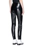 Back View - Click To Enlarge - 3.1 PHILLIP LIM - Zip cuff metallic leather cropped leggings