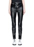 Main View - Click To Enlarge - 3.1 PHILLIP LIM - Zip cuff metallic leather cropped leggings