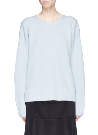 Main View - Click To Enlarge - 3.1 PHILLIP LIM - V-back silk-cotton sweater