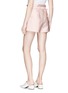 Back View - Click To Enlarge - 3.1 PHILLIP LIM - 'Origami' paperbag waist satin shorts