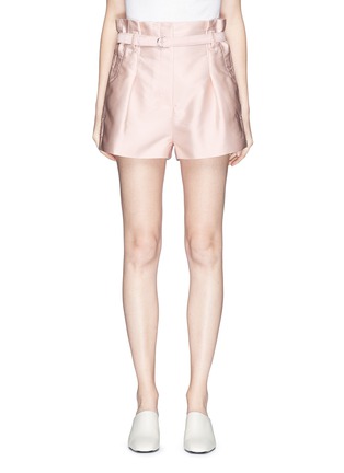 Main View - Click To Enlarge - 3.1 PHILLIP LIM - 'Origami' paperbag waist satin shorts