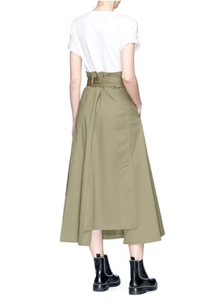 Figure View - Click To Enlarge - 3.1 PHILLIP LIM - T-shirt panel belted paperbag waist midi dress