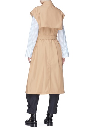 Back View - Click To Enlarge - 3.1 PHILLIP LIM - Belted sleeveless twill trench coat