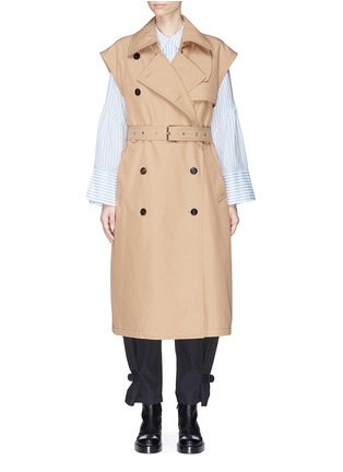 Main View - Click To Enlarge - 3.1 PHILLIP LIM - Belted sleeveless twill trench coat