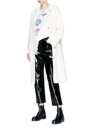Figure View - Click To Enlarge - 3.1 PHILLIP LIM - Textured silk blend coat