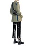 Figure View - Click To Enlarge - 3.1 PHILLIP LIM - Sash tie cuff knit back twill parka jacket