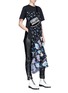 Figure View - Click To Enlarge - 3.1 PHILLIP LIM - Floral print chiffon overlay T-shirt