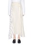 Main View - Click To Enlarge - 3.1 PHILLIP LIM - Stripe panel pleated midi skirt