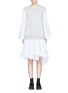 Main View - Click To Enlarge - 3.1 PHILLIP LIM - Stripe poplin skirt French terry sweatshirt dress