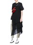 Figure View - Click To Enlarge - 3.1 PHILLIP LIM - Chiffon overlay T-shirt