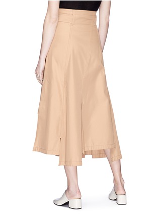 Back View - Click To Enlarge - 3.1 PHILLIP LIM - Belted panel midi twill skirt
