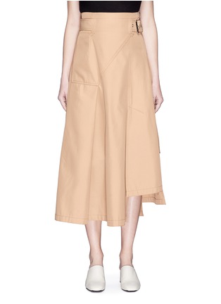 Main View - Click To Enlarge - 3.1 PHILLIP LIM - Belted panel midi twill skirt