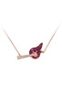 Main View - Click To Enlarge - BAO BAO WAN - Match' diamond ruby 18k rose gold necklace