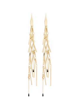 Main View - Click To Enlarge - ISABEL MARANT ÉTOILE - 'Good Swung' fringe drop earrings