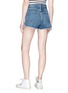 Back View - Click To Enlarge - RAG & BONE - 'Lou' frayed cuff denim shorts