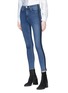 Front View - Click To Enlarge - RAG & BONE - 'Ankle' stripe outseam skinny jeans