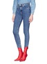 Front View - Click To Enlarge - RAG & BONE - Staggered cuff cropped skinny jeans