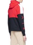 Back View - Click To Enlarge - NIKE - 'Air' logo print colourblock zip hoodie