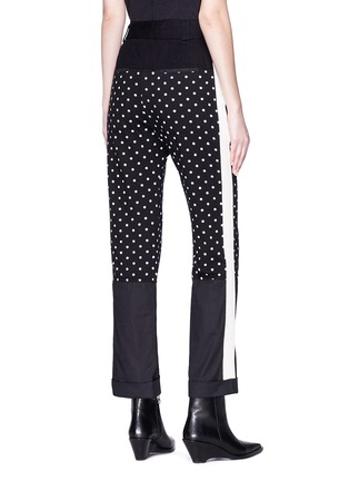 Back View - Click To Enlarge - HAIDER ACKERMANN - Polka dot print panel pants