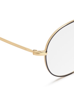 Detail View - Click To Enlarge - RAY-BAN - 'RX3528V' metal round optical glasses