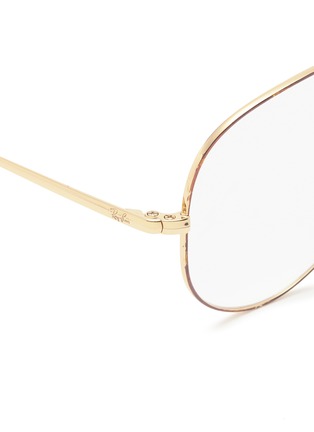 Detail View - Click To Enlarge - RAY-BAN - 'RX6489' metal aviator optical glasses