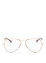 Main View - Click To Enlarge - RAY-BAN - 'RX6489' metal aviator optical glasses