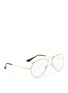 Figure View - Click To Enlarge - RAY-BAN - 'RX6489' metal aviator optical glasses