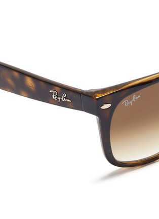 Detail View - Click To Enlarge - RAY-BAN - 'New Wayfarer Classic' tortoiseshell acetate square sunglasses