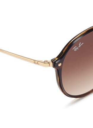 Detail View - Click To Enlarge - RAY-BAN - 'Blaze' metal round sunglasses