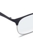 Detail View - Click To Enlarge - RAY-BAN - 'Clubmaster' browline round optical glasses