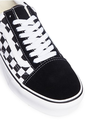 Detail View - Click To Enlarge - VANS - 'Old Skool' checkerboard canvas flatform unisex sneakers