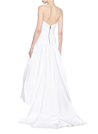 Figure View - Click To Enlarge - MATICEVSKI - 'The Presenting' raw edge panel gown