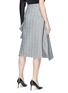 Back View - Click To Enlarge - MATICEVSKI - 'Excellence' ruched panel check plaid skirt